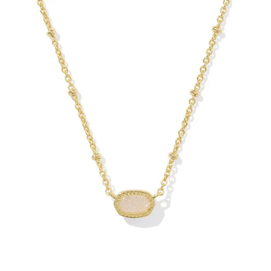 mini elisa gold drusy nckl