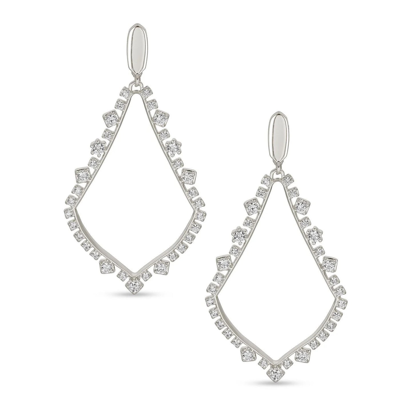 Sophee Crystal Silver Clip On