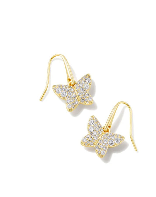 LILLIA CRYSTAL EARRING WHITE