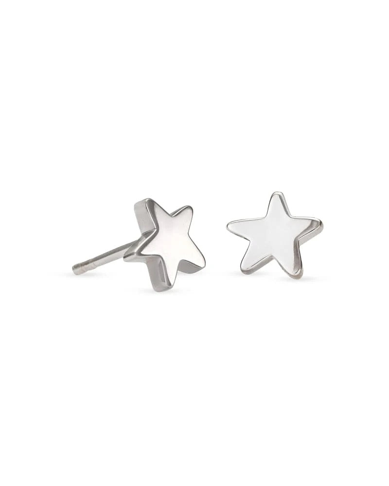 JAE STAR STUD EAR STERLING SILV