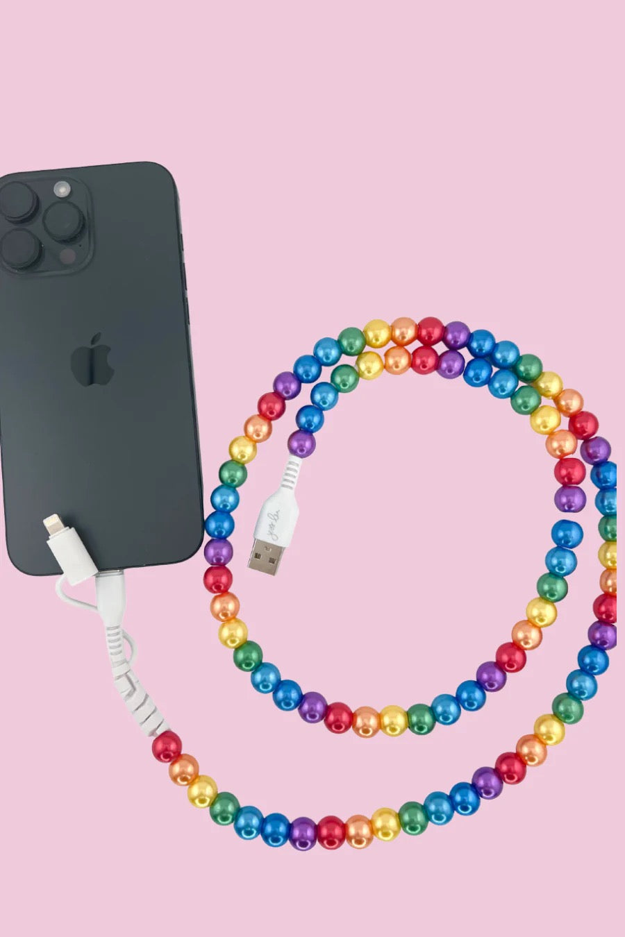 2 IN 1 BEADED CHARGER