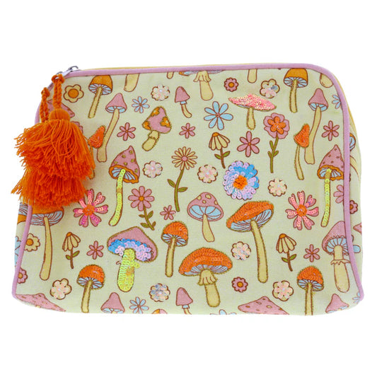 Mushroom zipper pouch