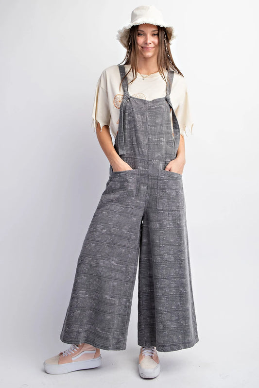 TEXTURED WASH JUMPSUIT