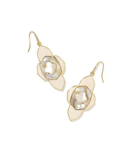 abbie medallion drop earring