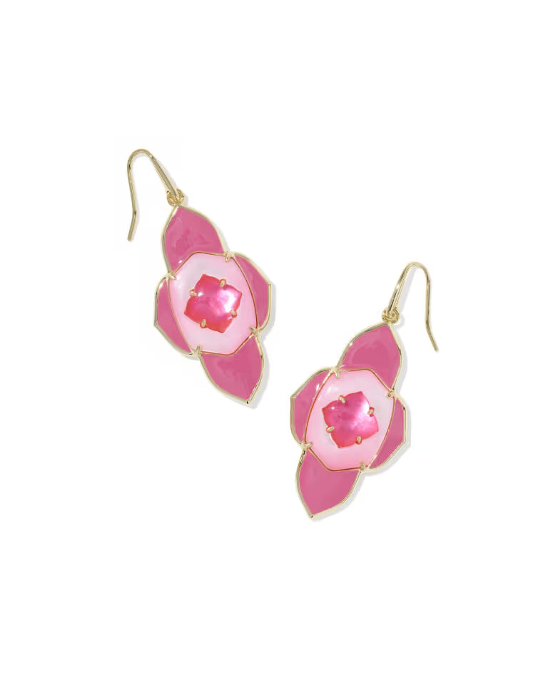 abbie medallion drop earring