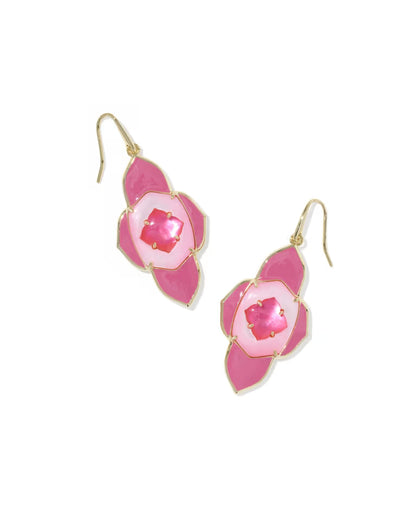 abbie medallion drop earring