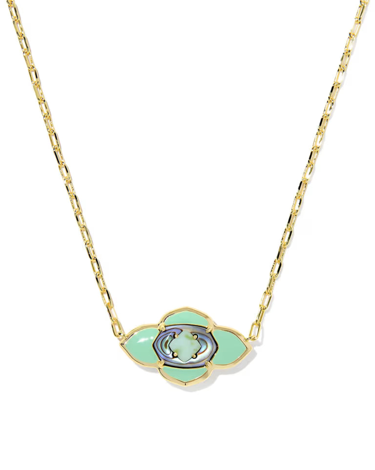 Abbie medallion pendant necklace