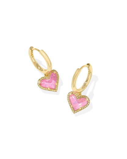 ari huggie heart earring