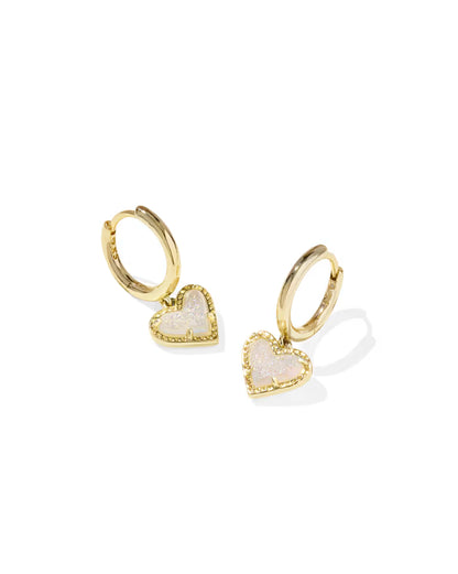 ari huggie heart earring