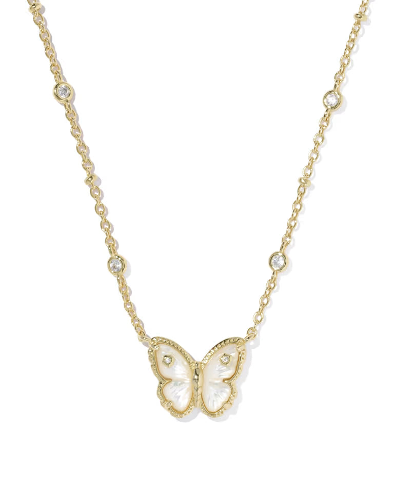 CAILEY BUTTERFLY SHORT PENDANT NECKLACE