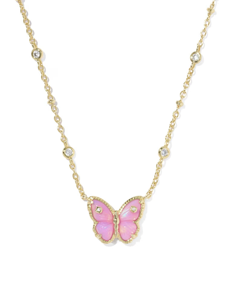 CAILEY BUTTERFLY SHORT PENDANT NECKLACE