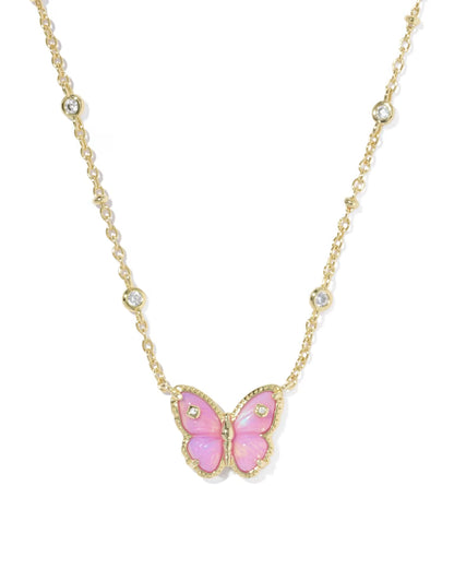 CAILEY BUTTERFLY SHORT PENDANT NECKLACE