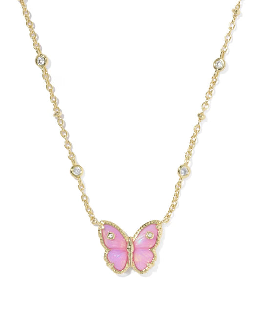 CAILEY BUTTERFLY SHORT PENDANT NECKLACE