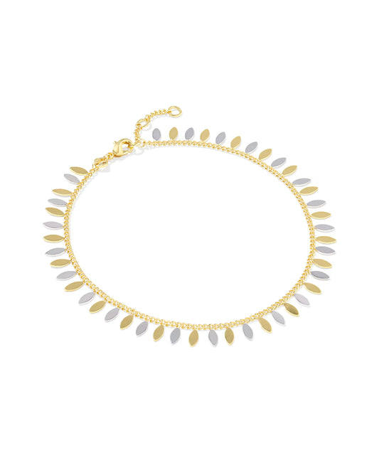 Kayla mixed metal anklet