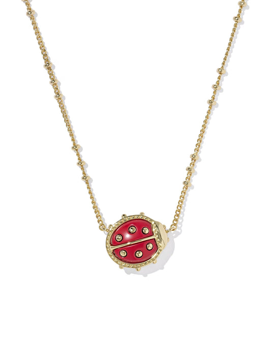 LADYBUG SHORT PENDANT NECKLACE
