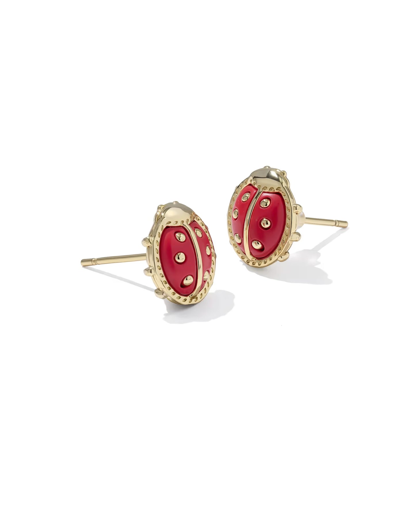 LADY BUG STUD EARRINGS