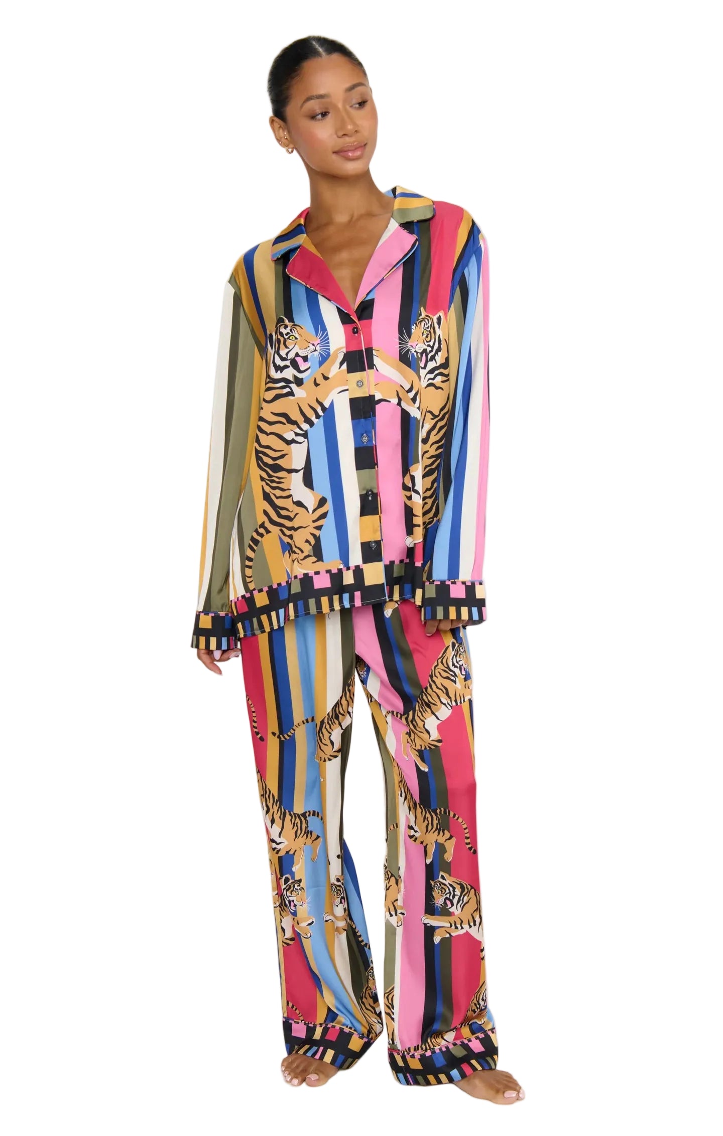 Classic PJ Set Tiger Dreams Silky