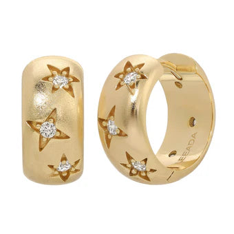Stevie star huggie hoops