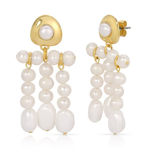 Cannes pearl drop earring