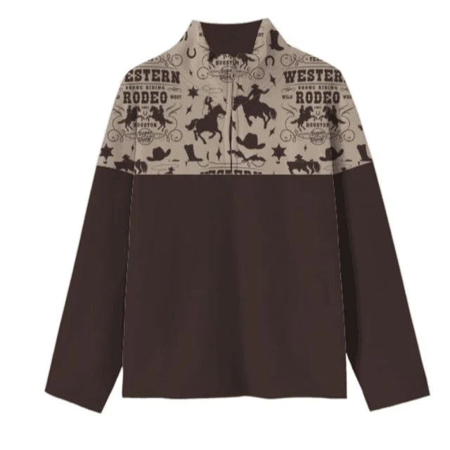 Western Rodeo Fleece Zip Up