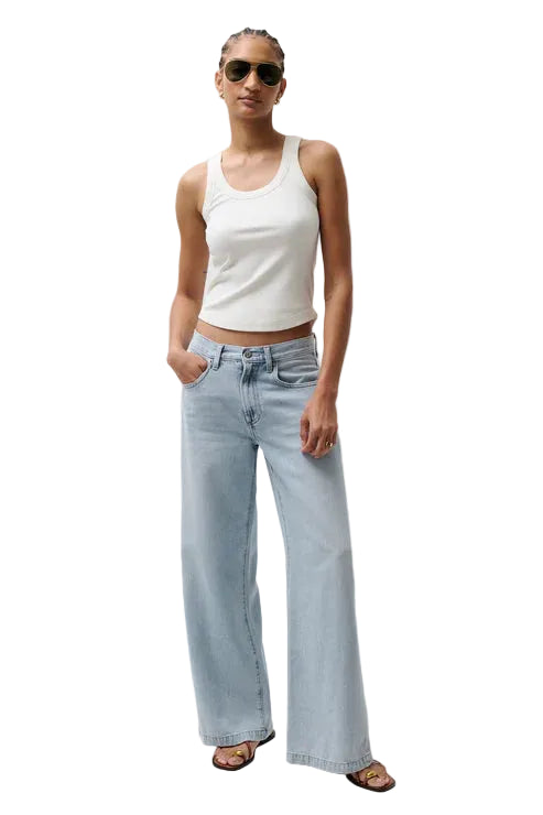 Jadyn Mid Rise Palazzo Jean - Chateau