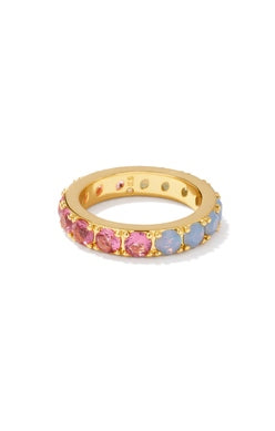 GOLD RING PINK BLUE MIX