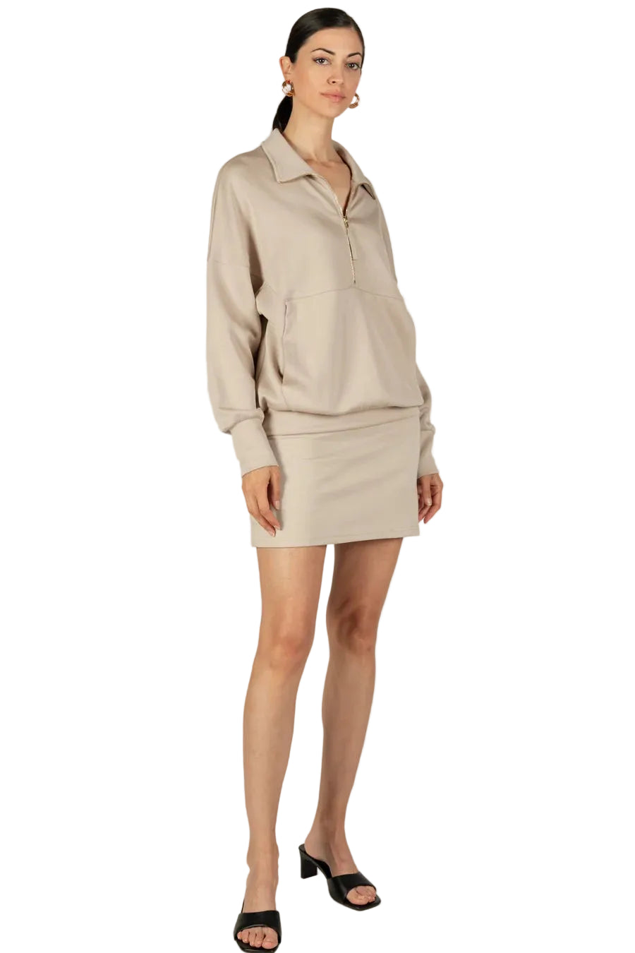 Taupe butter skort