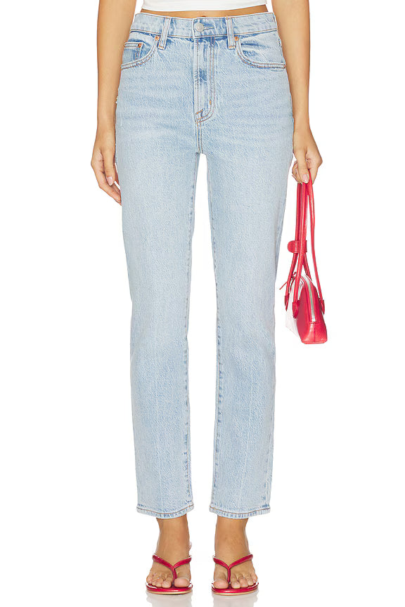 Bri Ankle High Rise Slim Straight Jeans