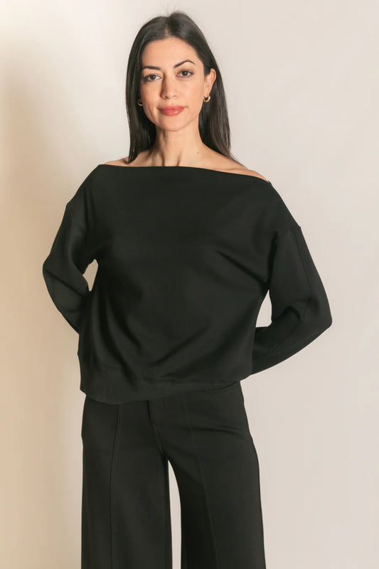 Butter Modal V Neck Tulip Sleeve Top