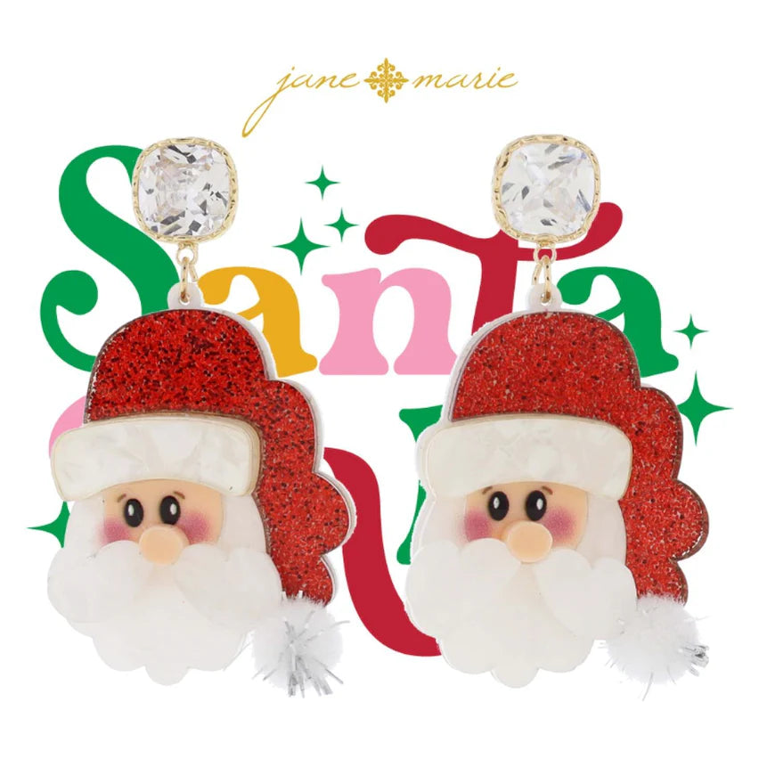 Santa Face Earrings