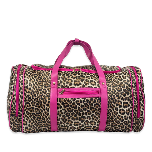 VIP leopard duffle bag