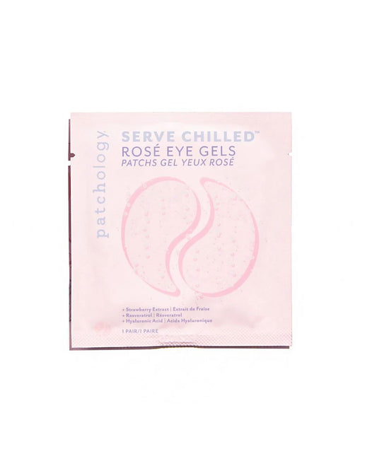 Served Chilled Rose eye gel patches