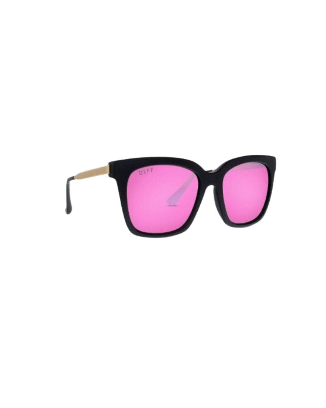 BELLA-MATTE BLK + PINK MIRROR POLARIZED