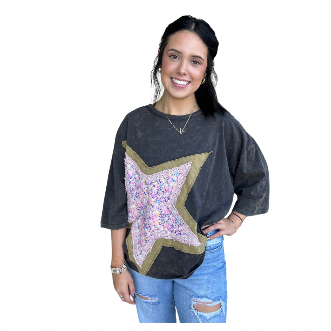 Star Patch Top