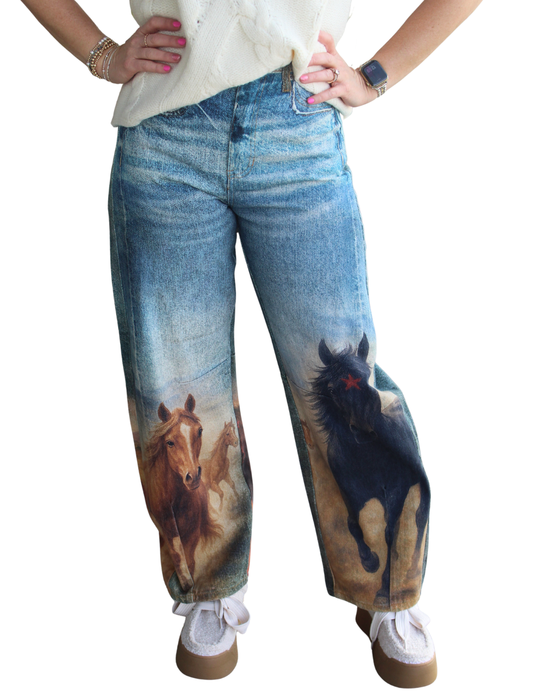 Horse Printed Pants
