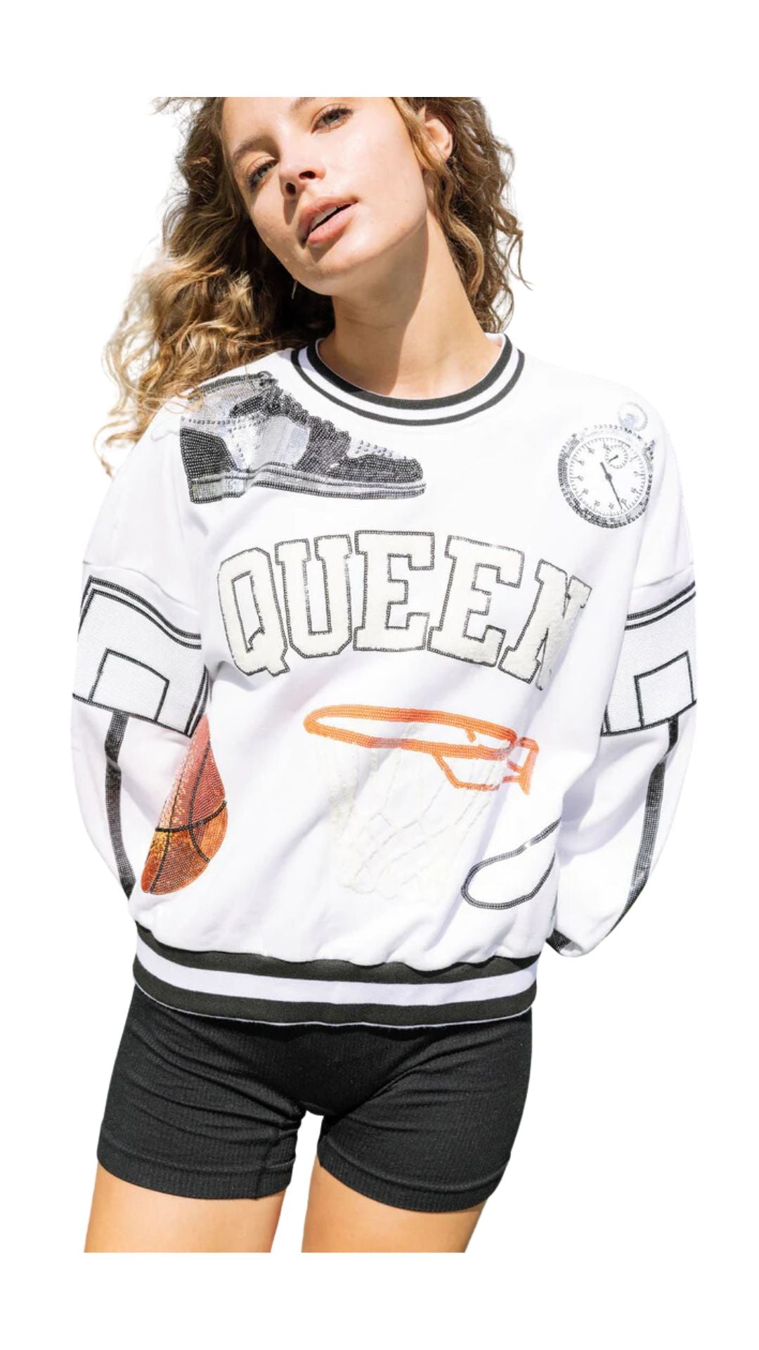 WHOLESALE WHITE SLAM DUNK ICON SWEATSHIRT