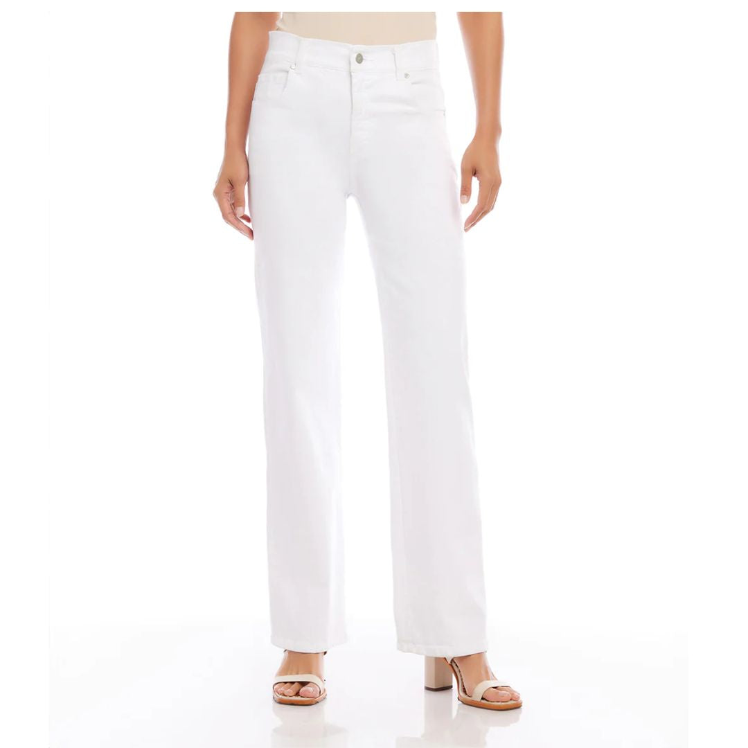 SLIM WHITE LEG PANTS