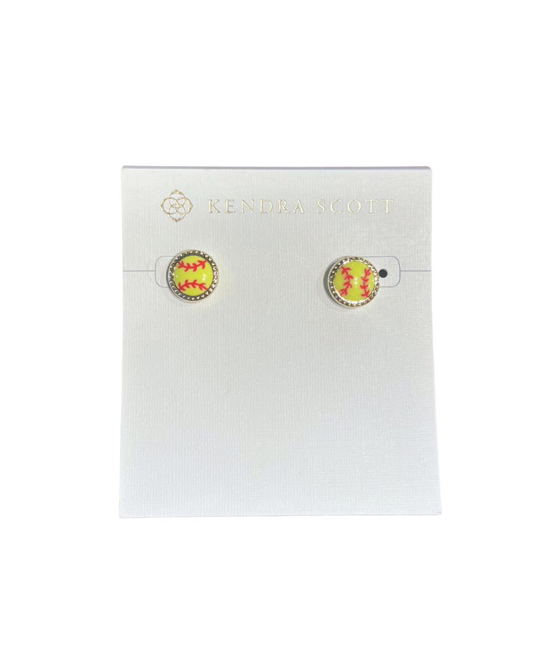 Softball stud earring