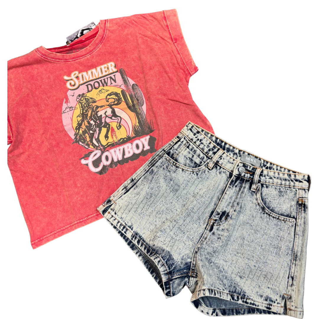 Simmer Down Cowboy Graphic Tee