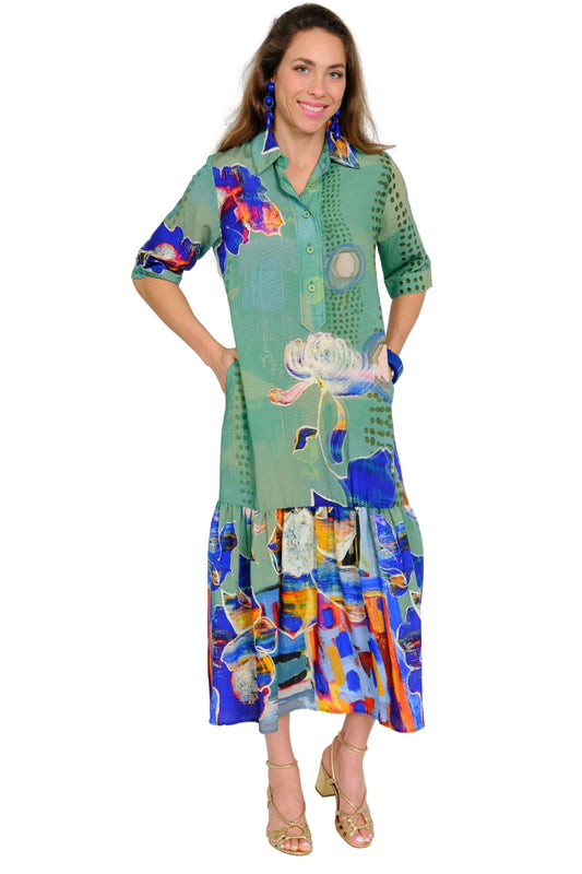 LONG DRESS, KELLY FLORAL