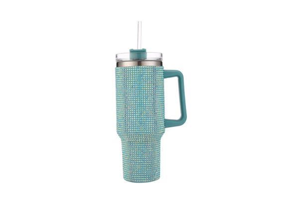 Bling Tumbler w Handle 40oz