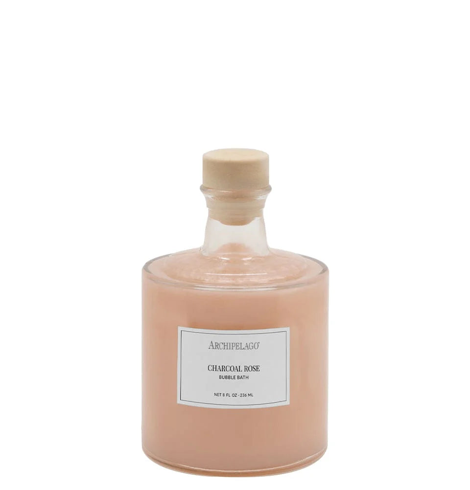 CHARCOAL ROSE BUBBLE BATH 8 FL OZ