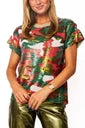 Red, Green & White Full Sequin Camo Tee