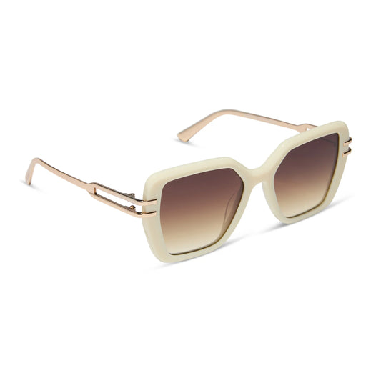dasha courtisde ivory/brown sunglasses