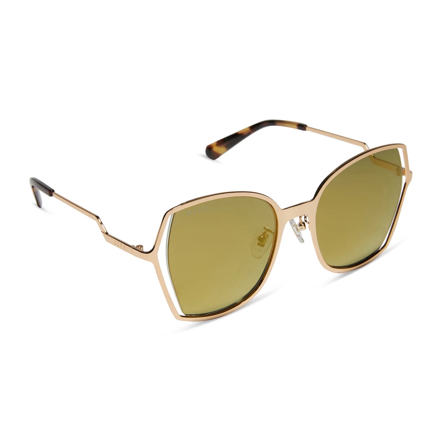 Donna III Gold + Moss Mirror Polarized