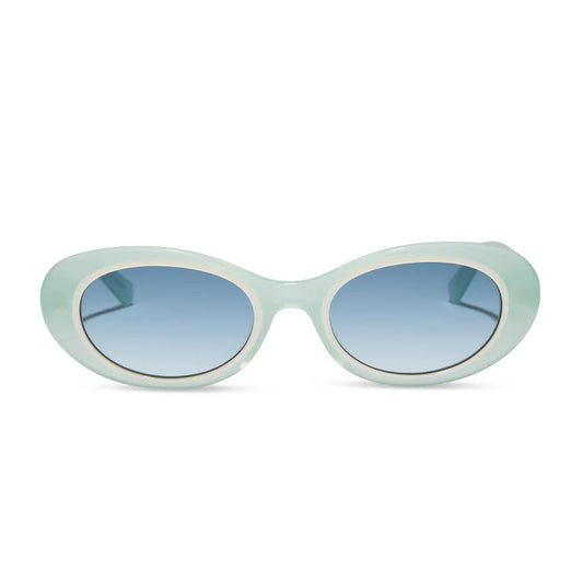 Sabrina pastel sage blue sunglasses