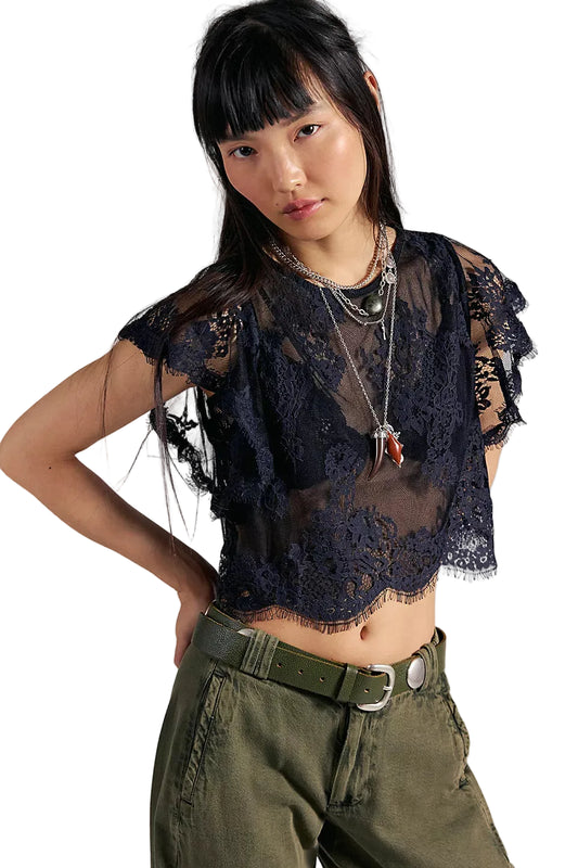 LUNAR ASH LACE TOP