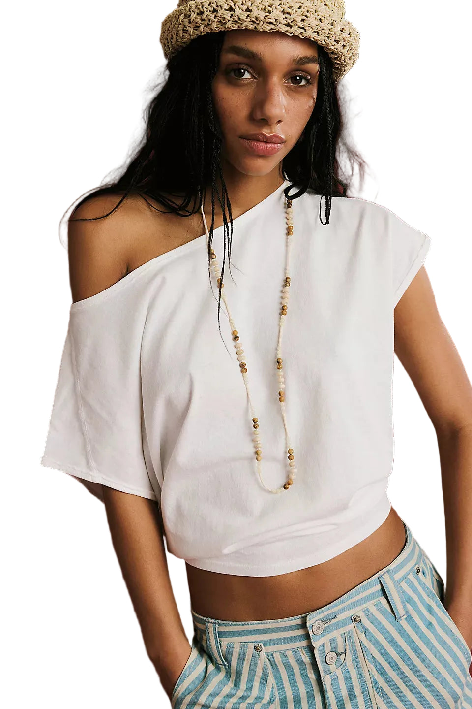 Clean ivory peggy tee