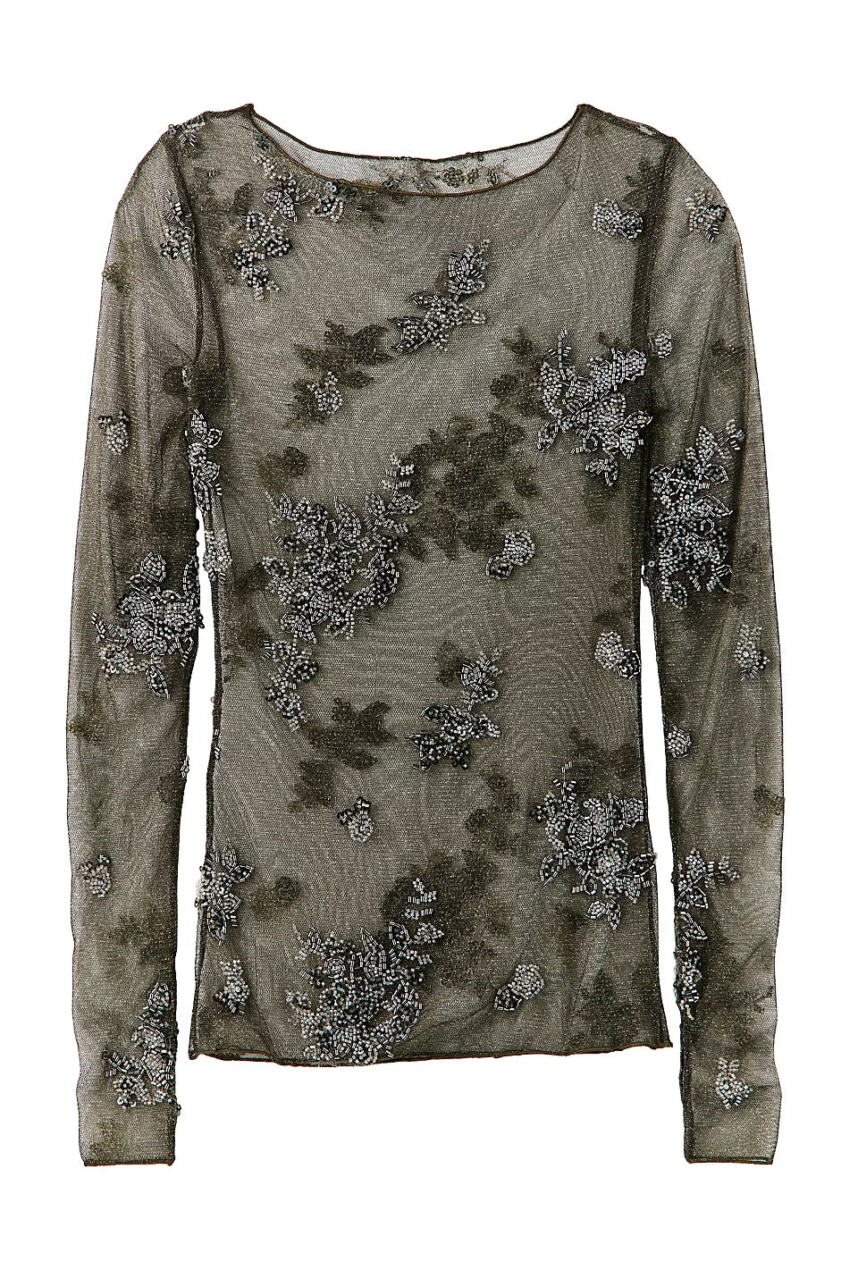 Talk to Me Embellished Long Sleeve Top