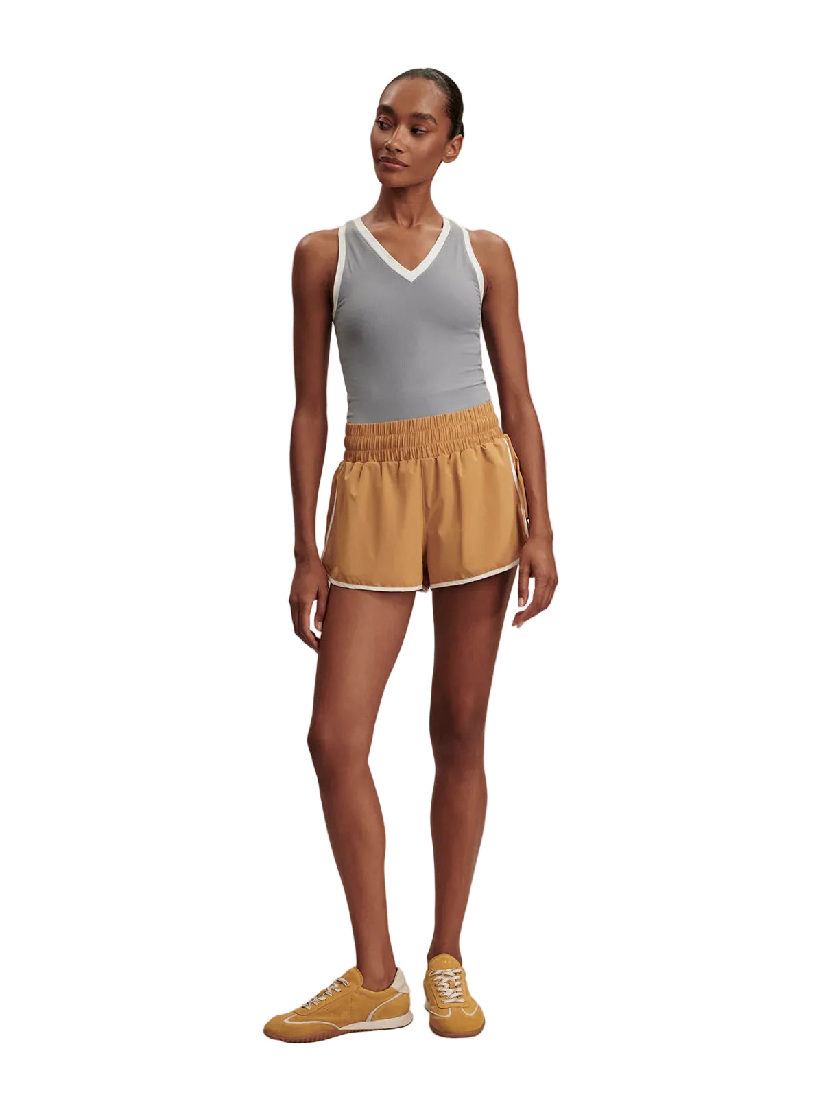 Chia V-Neck Tank - Wind  Blue